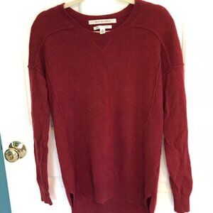 Max Studio Cashmere Sweater - Hi-Lo Scoop Neck  - M